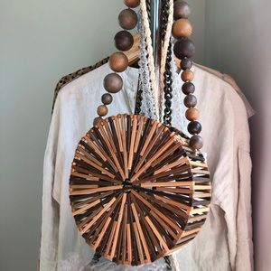 Cult Gaia Luna Multi Bamboo Bag